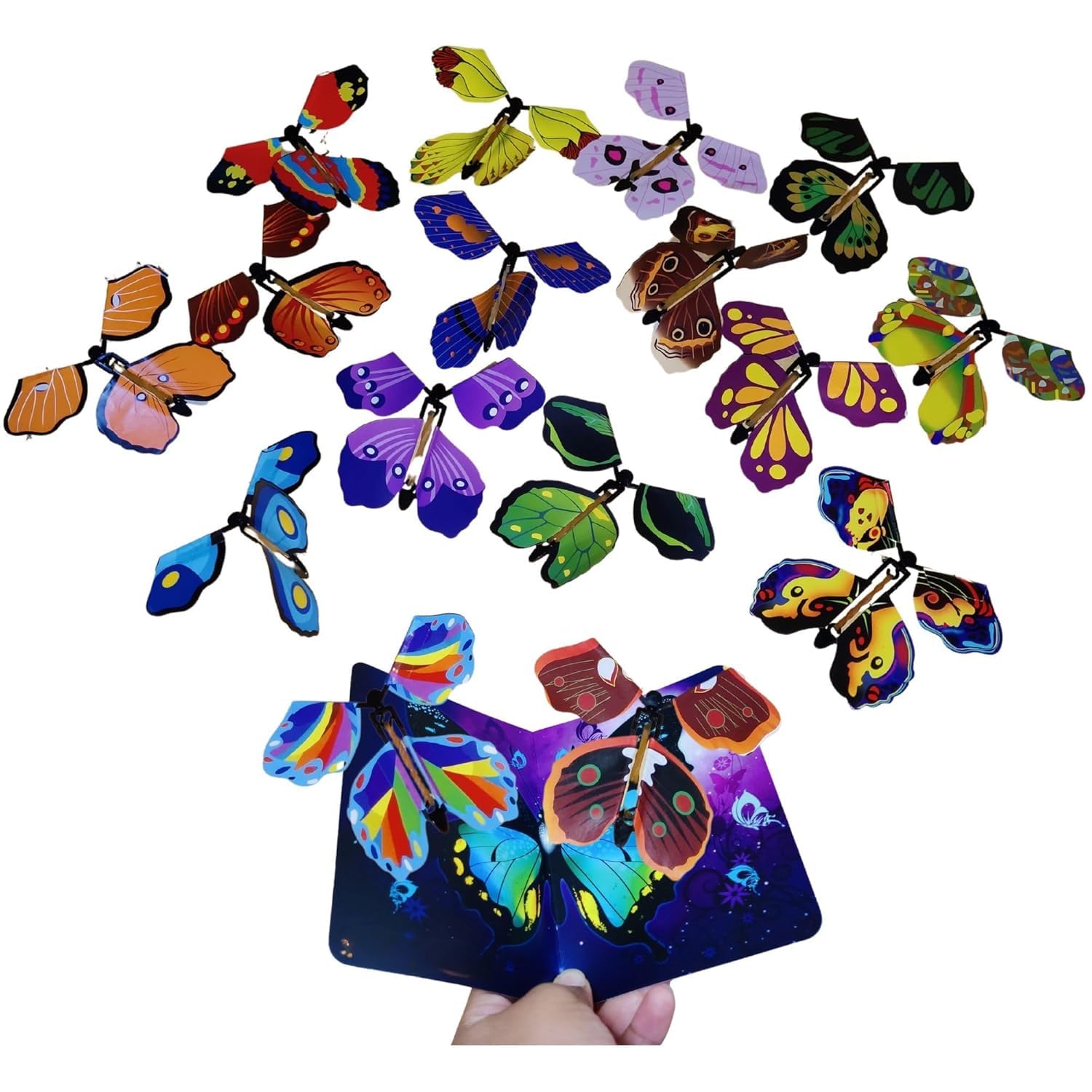 Buy Flying Butterfly Toys – Colorful Wind-Up Rubber Band Surprise
