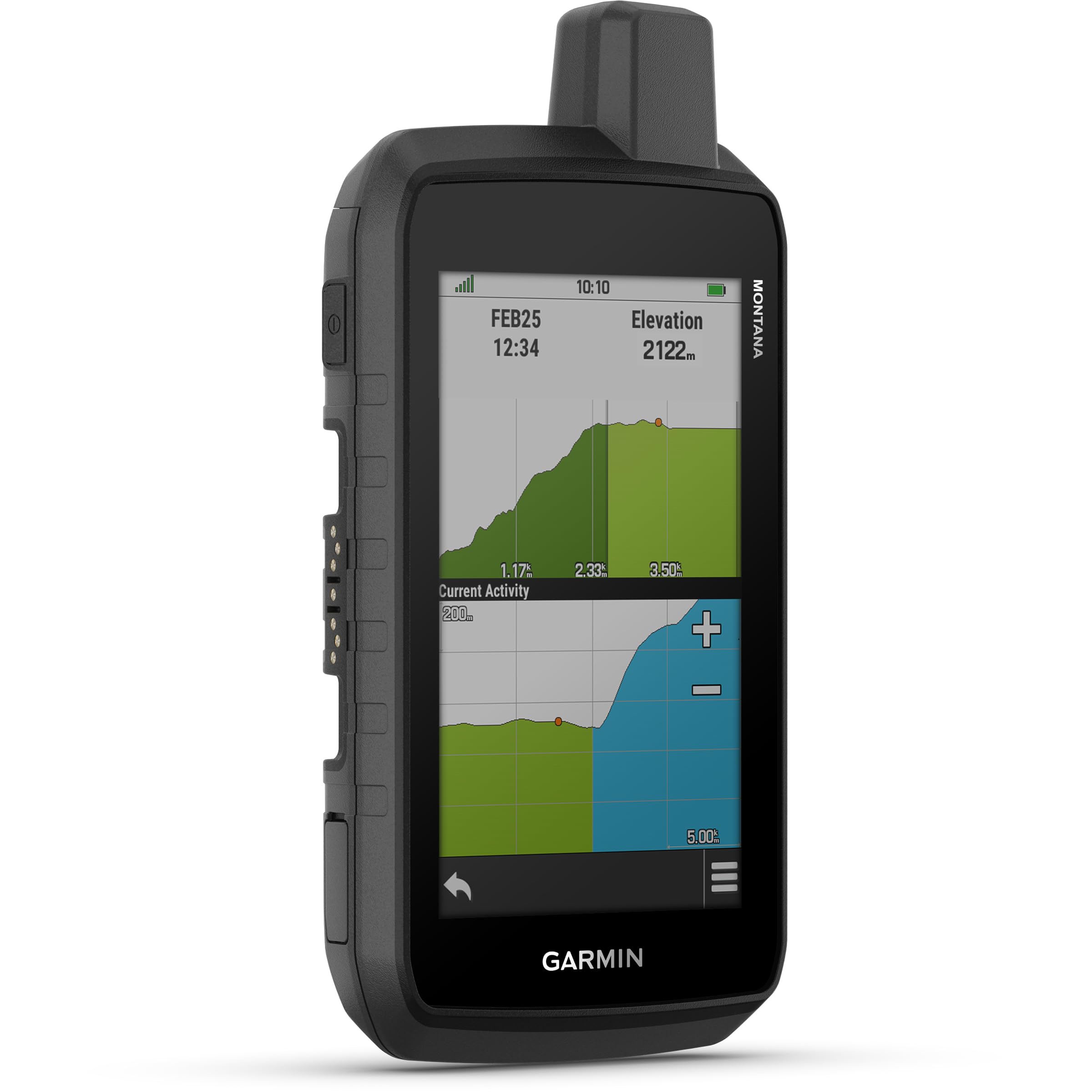 Garmin Montana 710 tragbares Navigationsgerät, robust, 12,7 cm (5 Zoll), Touchscreen-kompatibel, vorinstallierte topografische Karten mit Markierungen, entspricht MIL-STD 810 für Hitze, Stöße und