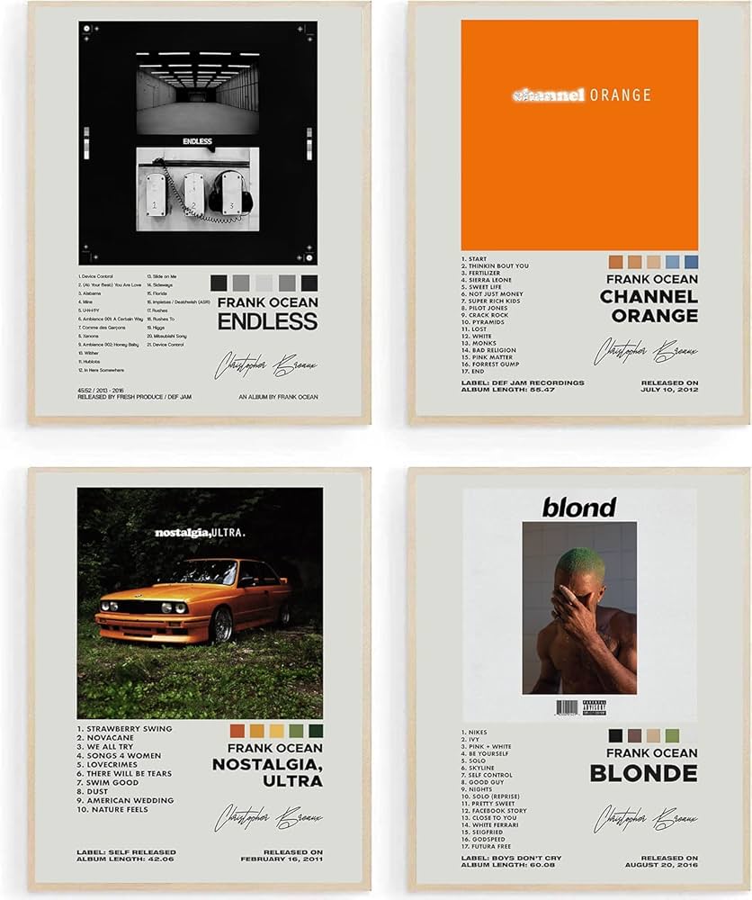 ZIENVE Album Cover Posters, Print Music Singer Canvas Wall Art