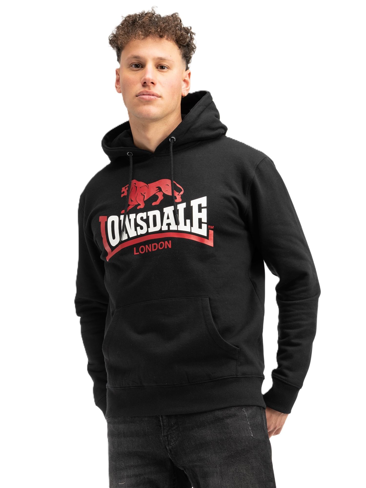 Lonsdale Herren Gulladuff Hooded Sweatshirt