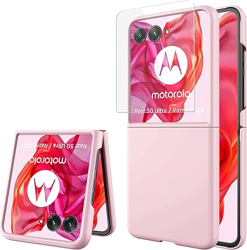 Vista 9 de Miimall Funda delgada para Galaxy Flip 7 con protector de pantalla integrado, grado militar, a prueba de golpes, a prueba de caídas, antiarañazos