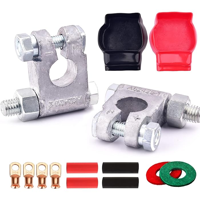 Buy SUNMORN Military Battery Terminals, Battery Terminal Cover Kit, Quick Release Battery