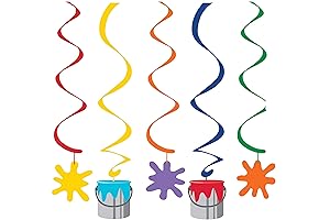 Creative Converting Festive Giant Paint Brush Prop, Party Decoration for Art Motif and Career Themes