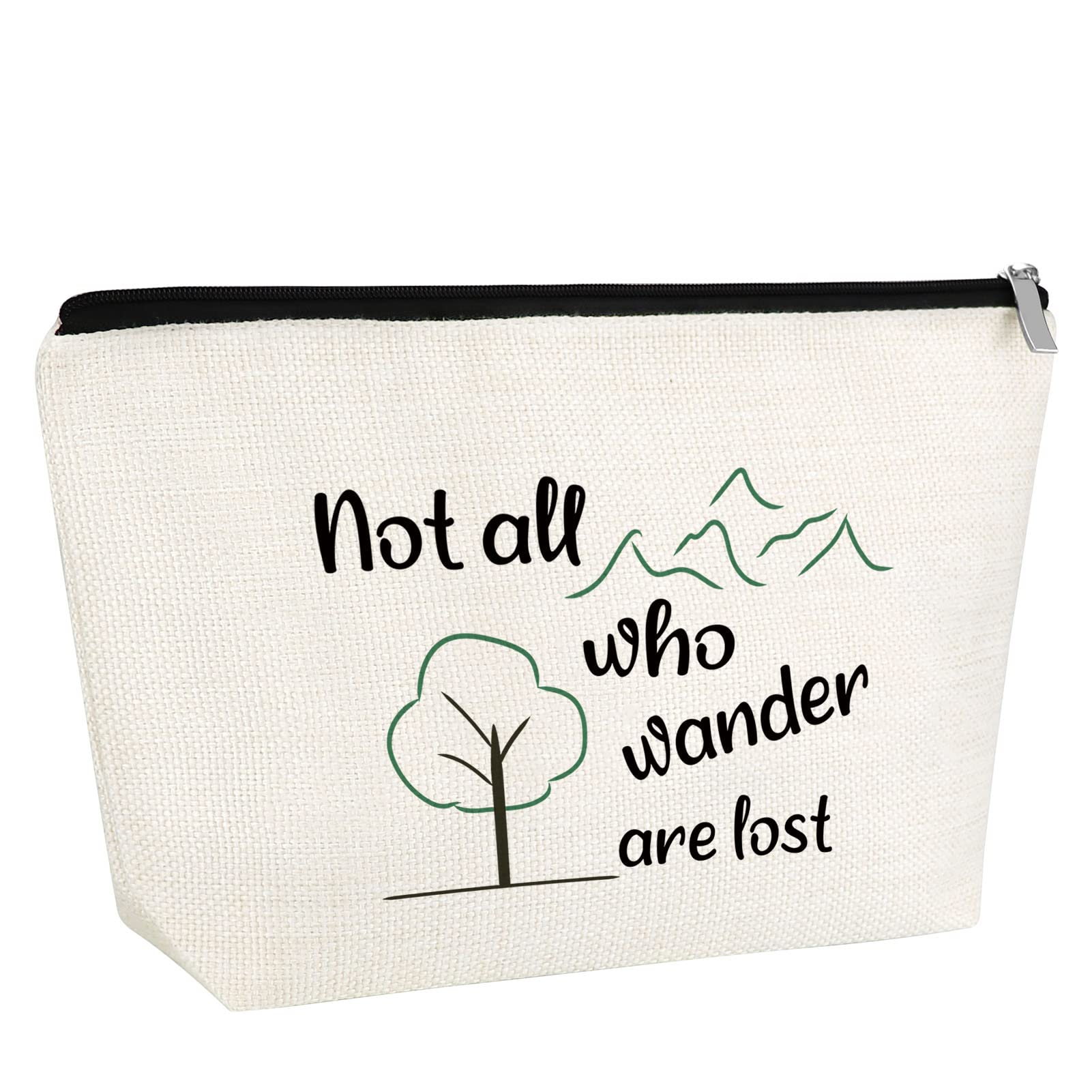 GfhzdmfTraveling Gift for Wander Lovers Wander Gift for Women Adventure Makeup Bag Motivational Quotes Travel Cosmetic Bag Wanderlust Wander Themed Gift Encouragement Birthday Friendship Gifts for Friend