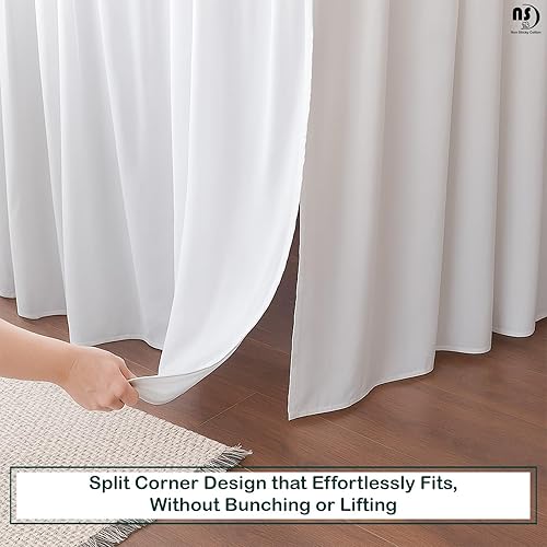 Miniatura 3 de Falda de cama de microfibra con volantes de alta calidad, caída de 24 pulgadas con esquinas divididas, falda de cama suave sin arrugas con