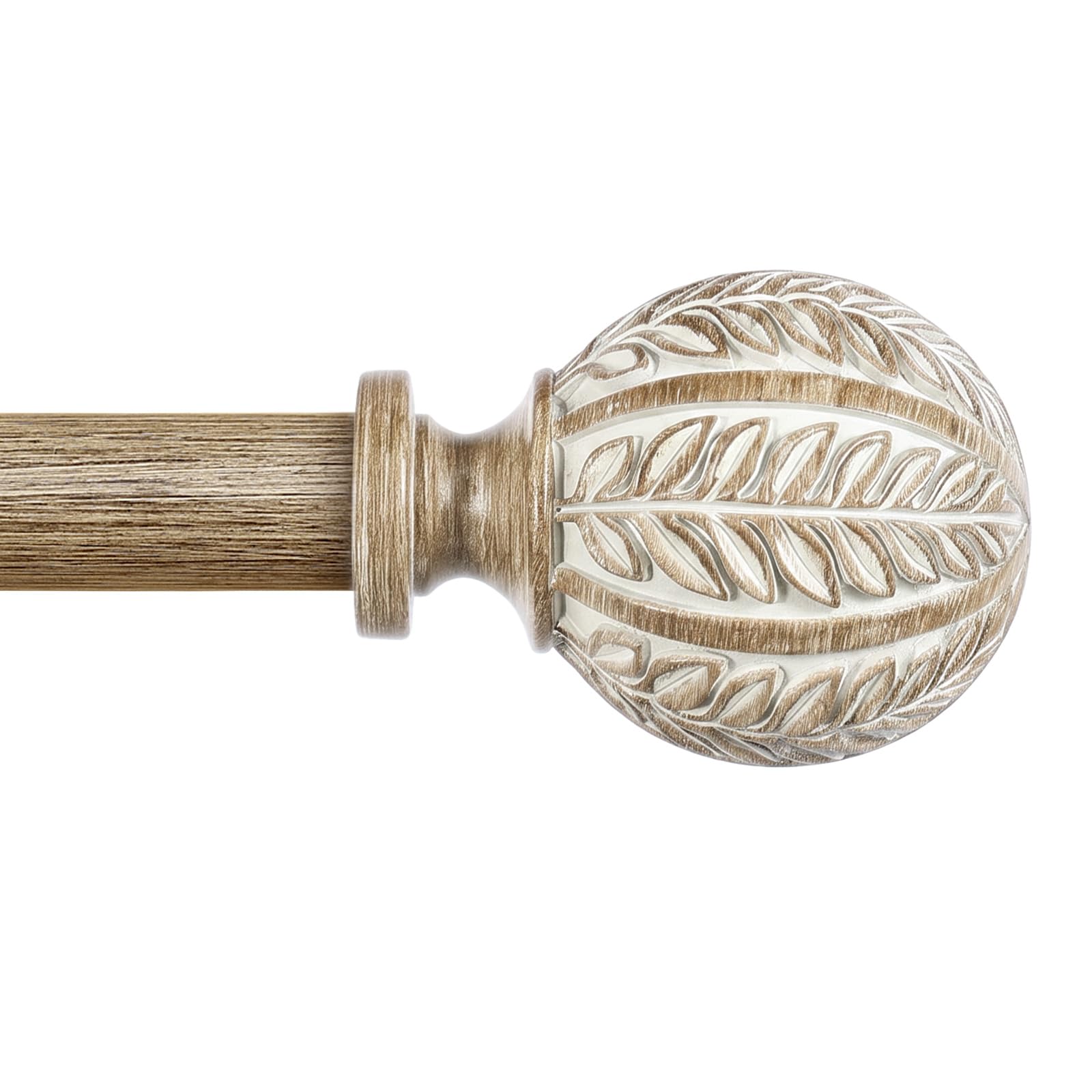 Wood Grain Curtain Rods - Adjustable & Heavy Duty -10 Wood Grain Curtain Rods - Adjustable & Heavy Duty -10