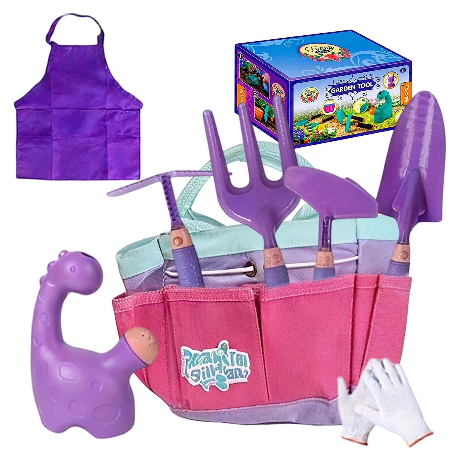 Juguetes de Jardinería para Niños Pala De Aflojar Suelo, Plantar Y