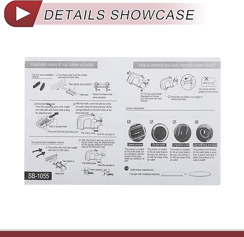 Miniatura 8 de 1 unids para la mayoría de los vehículos soporte ajustable de la taza del coche 2 en 1 soporte ajustable del teléfono soporte de la taza de