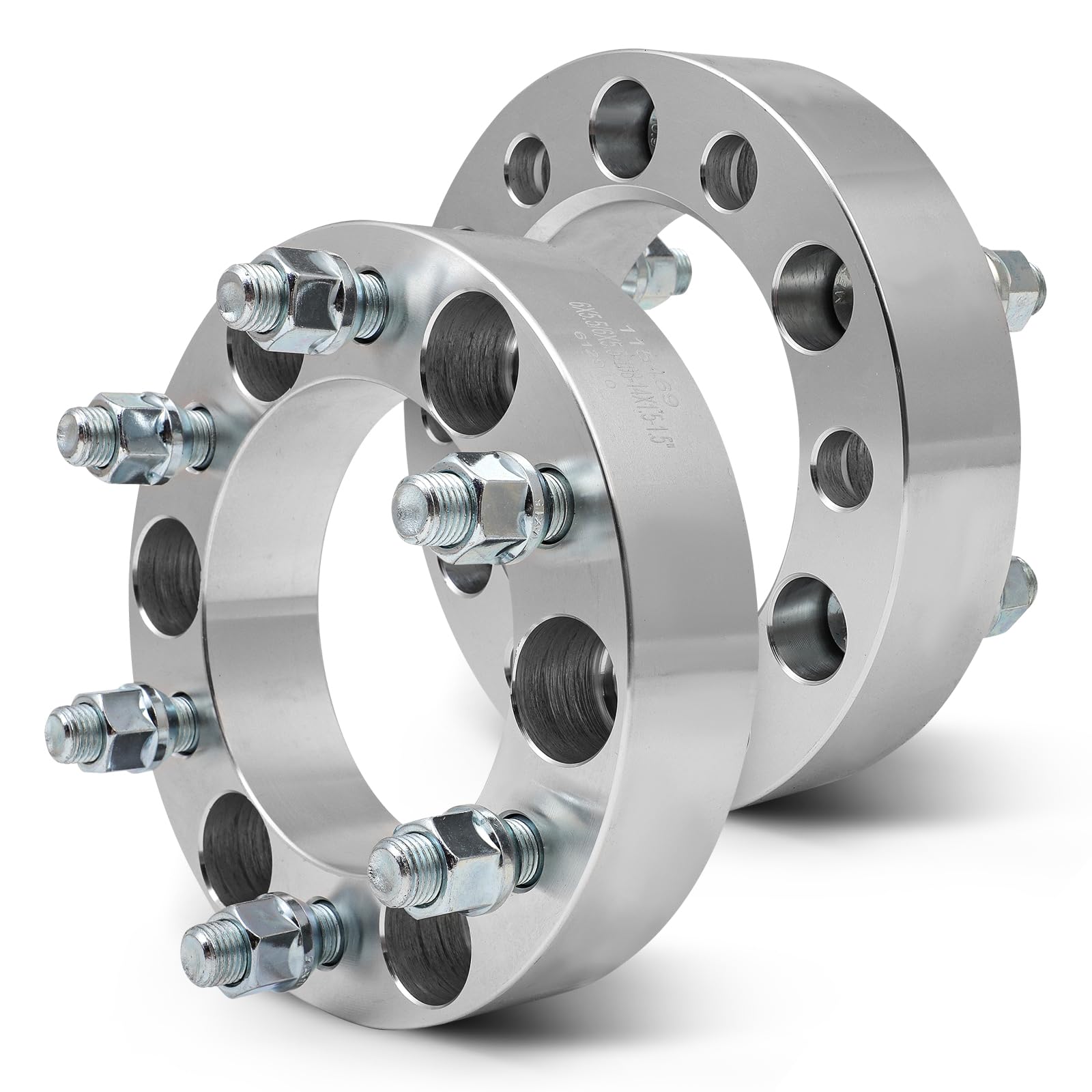 SCITOO 2Pcs 6x5.5 Wheel Spacers 1.5 inch Thread Pitch 14x1.5 Hub Bore 108mm 6 Lug Wheel Spacers Fit for Escalade Escalade EXT Escalade ESV Silverado