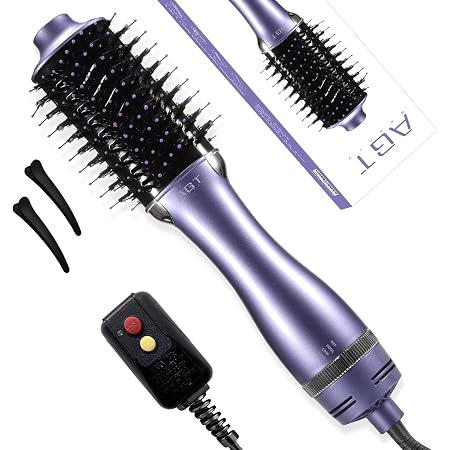 Amazon.com: Cepillo secador de pelo, cepillo de un solo paso, secador de  pelo eléctrico multifuncional, cepillo de aire caliente iónico,  herramientas calientes para cabello dañado : Belleza y Cuidado Personal