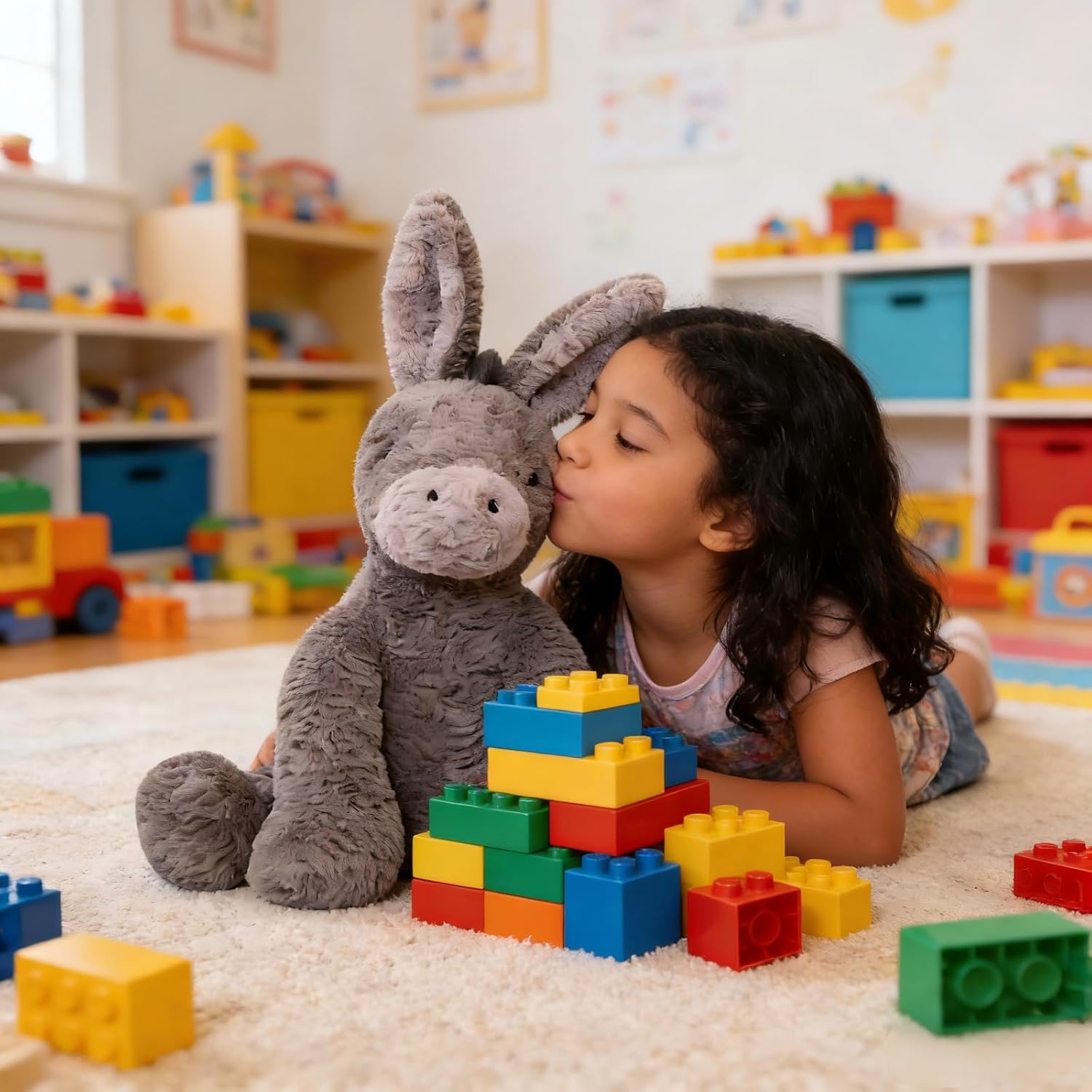 Donkey Stuffed Animal,Stuffed Donkey Plush Toy -15.7 Inches