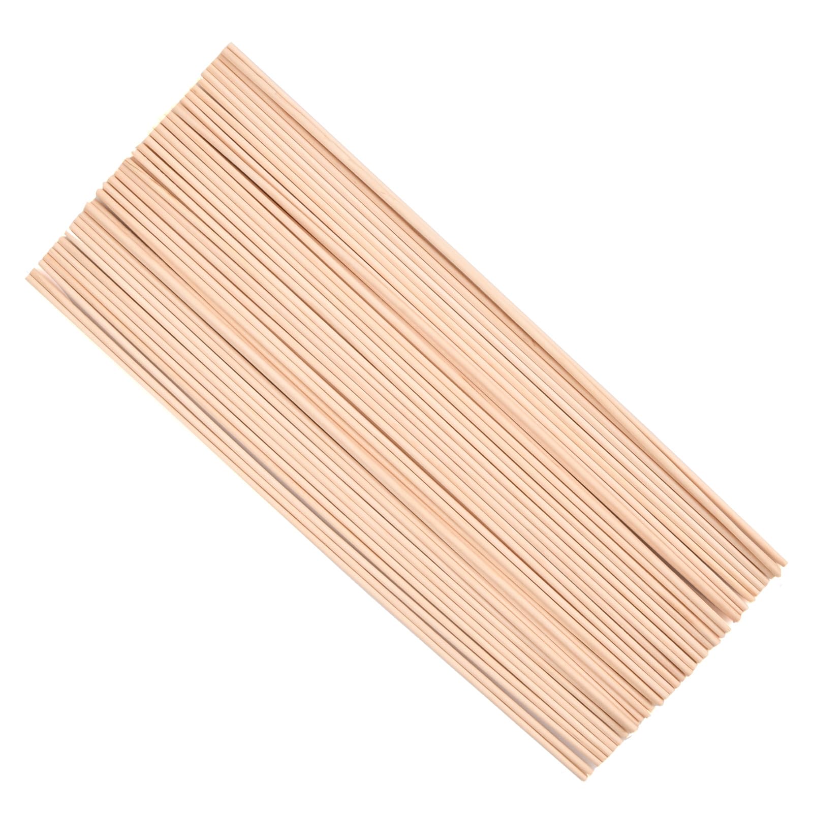 Bastoncini Legno Betulla 8mm 30 Cm 10 Pezzi Artigianato Bastoncini Di