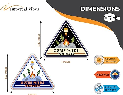 Miniatura 7 de Adhesivo Outer Wilds Ventures In You Either Sasquatch Rock On Bumper Sticker Sticker In You Either - Adhesivo para coche, camión, camioneta, SUV,