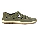 Camina Men's Green Casual Closed-Toe Fisherman Sandals | Lightweight Summer Footwear |07 UK/IND gallery image