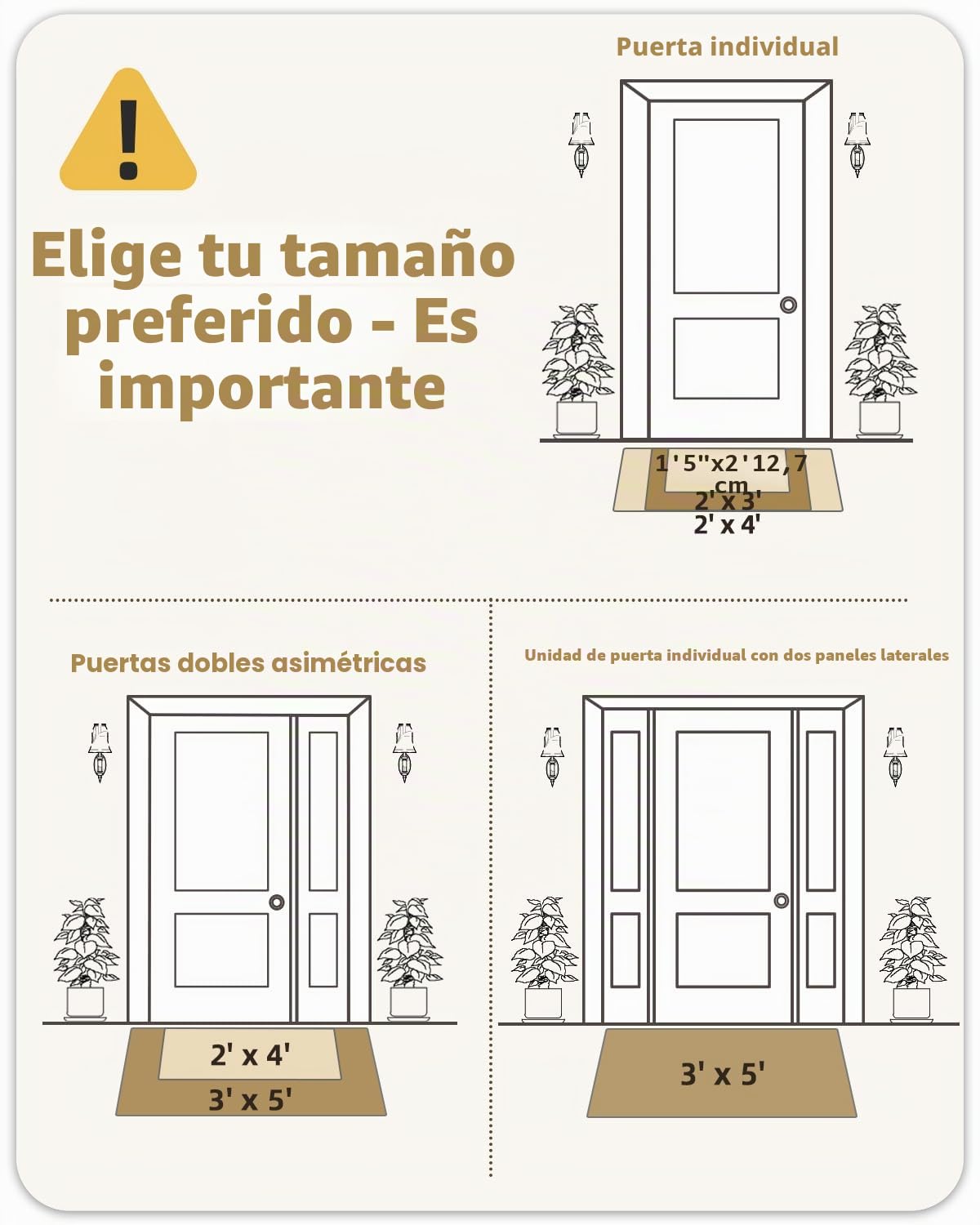 Color G Felpudo Entrada Casa, Felpudo Exterior Impermeable, Alfombra Entrada Casa Lavable Atrapar Suciedad, Alfombrilla Antideslizantes Cuidado Fácil para Exterior, Pasillo (60x120 cm, Negro)