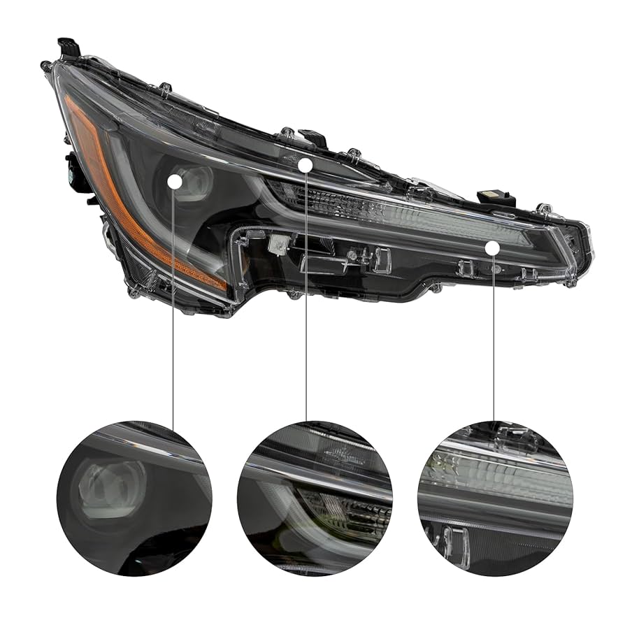 HAYさま Amazon.com: Front Headlight Assembly for Toyota Corolla LLE
