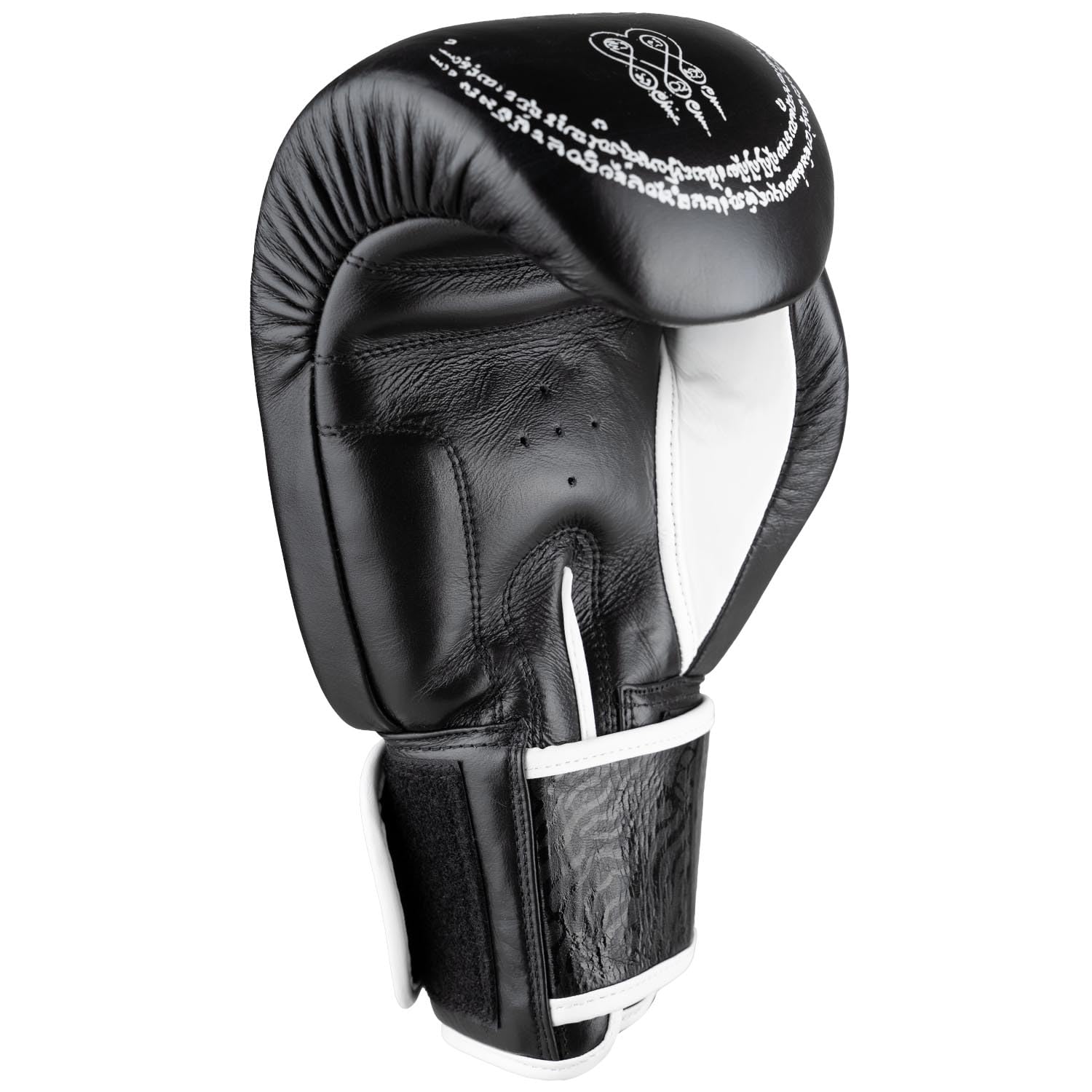 Weapons - 8 guanti da boxe Sak Yant Big Tiger, nero opaco