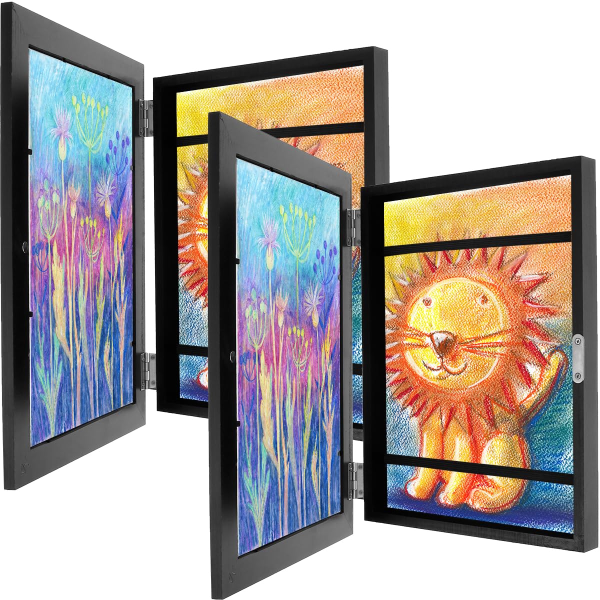 Cadre d'art pour enfants A4 fini les dessins en désordre avec ce rangement mural
