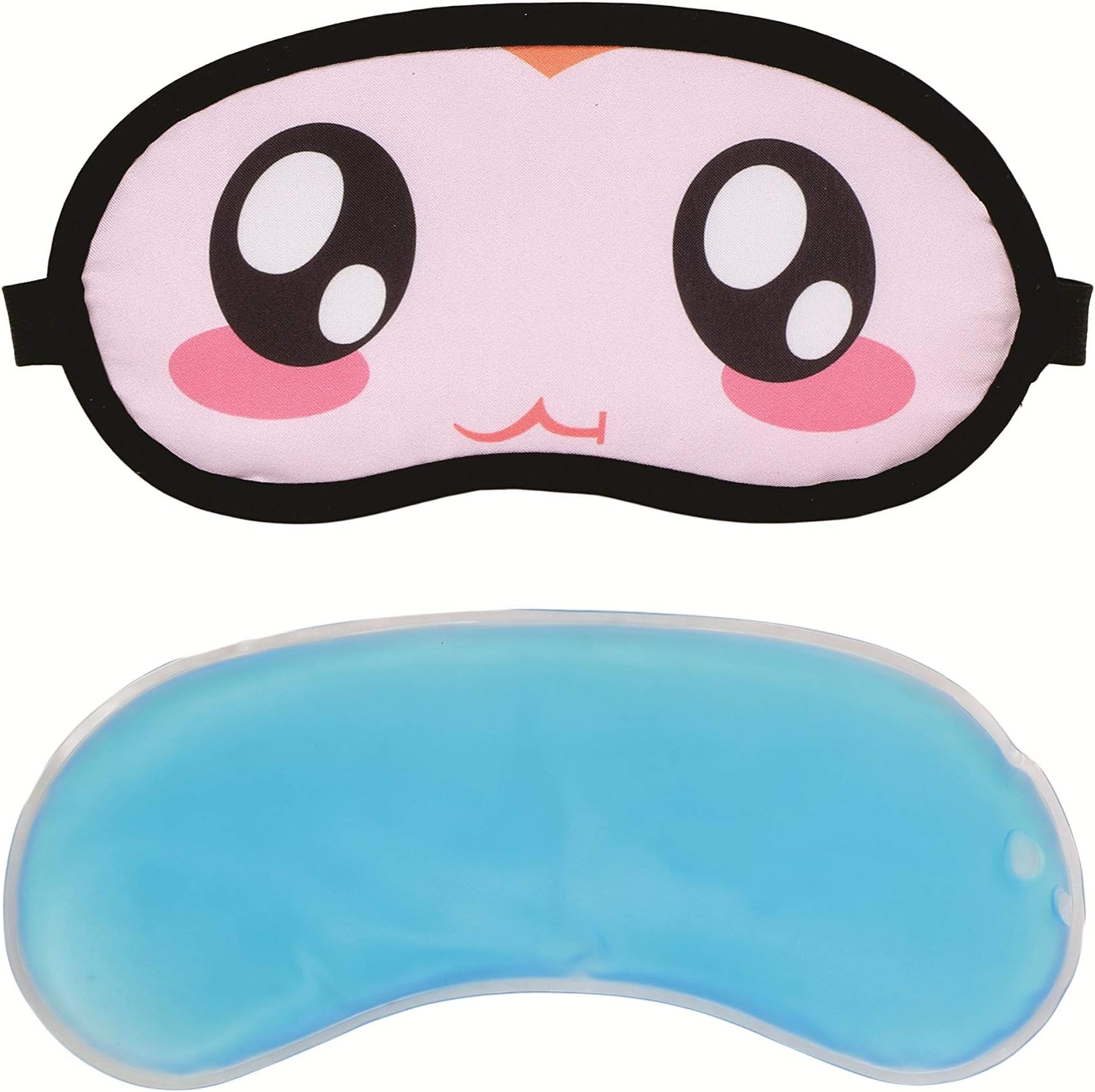 SKYLOFTSStylish Cute Soft & Smooth Blindfold & Sleeping Eye Mask with Cooling Pad for Girls (Multi)