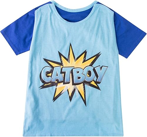 Vista 5 de PJ Masks Camiseta de manga corta 2 Pack de PJMASKS Catboy & Gekko camisetas sin cabeza de manga corta