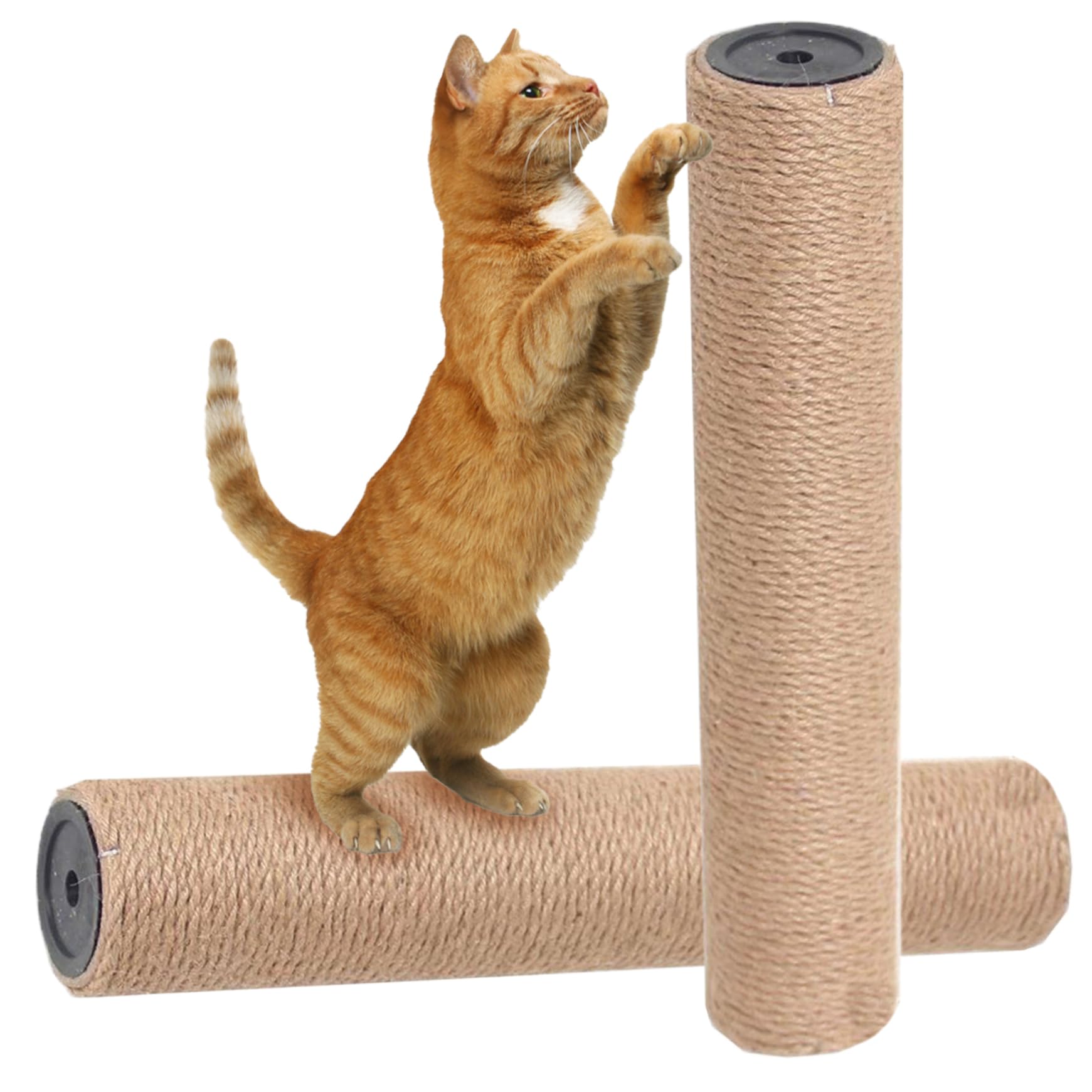 Cat Scratching Post, 2Pcs Cat Scratching Post Replacement, Scratching Post for Cats, Jute Scratching Post Replacement, Cat Furniture Protector Cat Scratching Posts