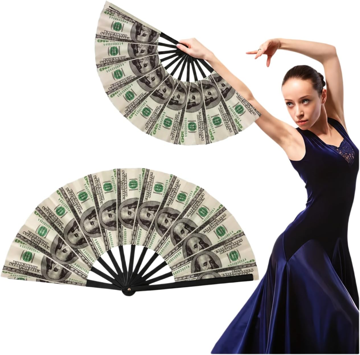 Foldable Hand Fans for Women, Clacking Performance Hand Fan