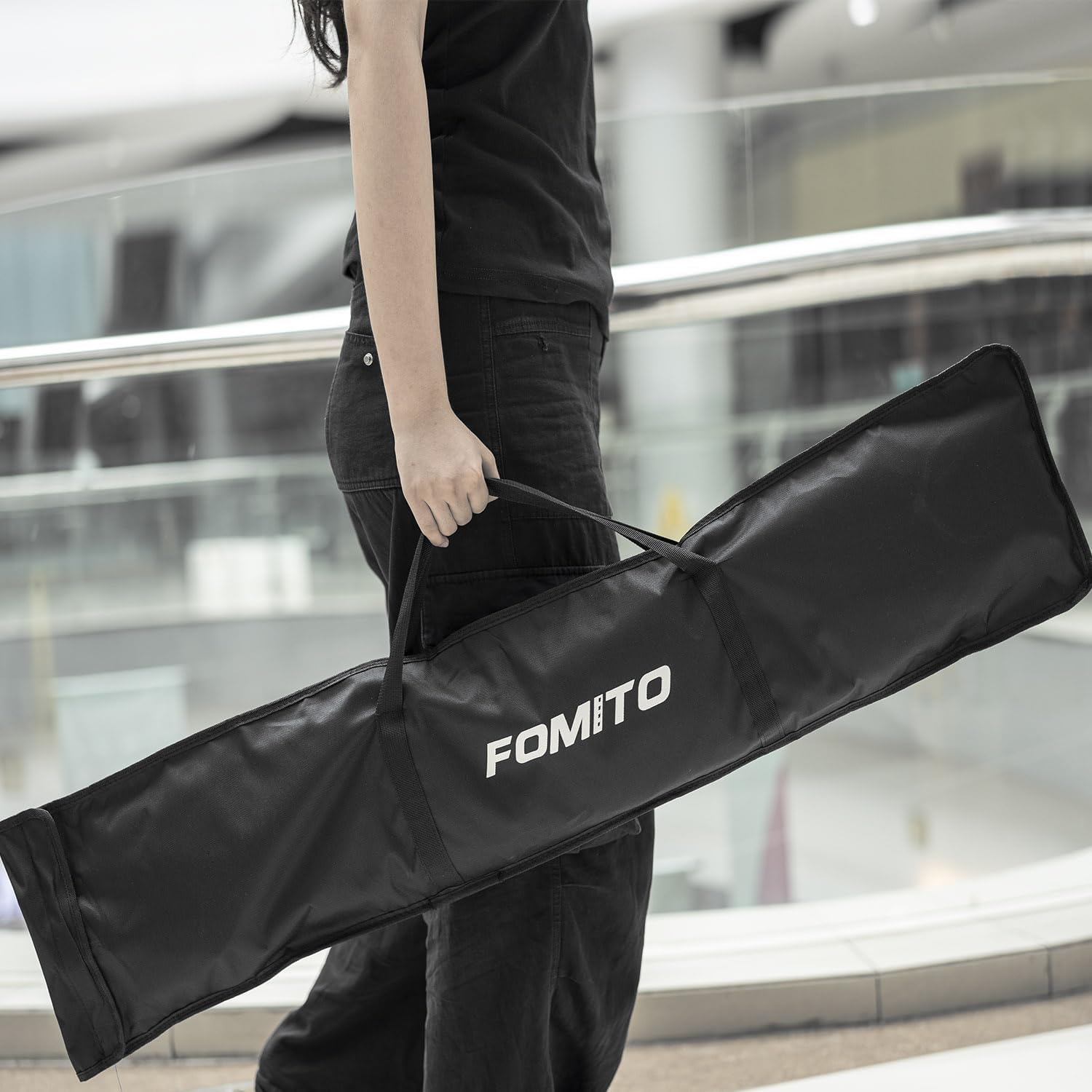 FOMITO Softbox rettangolare con striscia a sgancio rapido, 30 x 120 cm, con supporto Bowens e griglia per fascio di luce, per illuminazione da studio fotografico, 30 x 120 cm