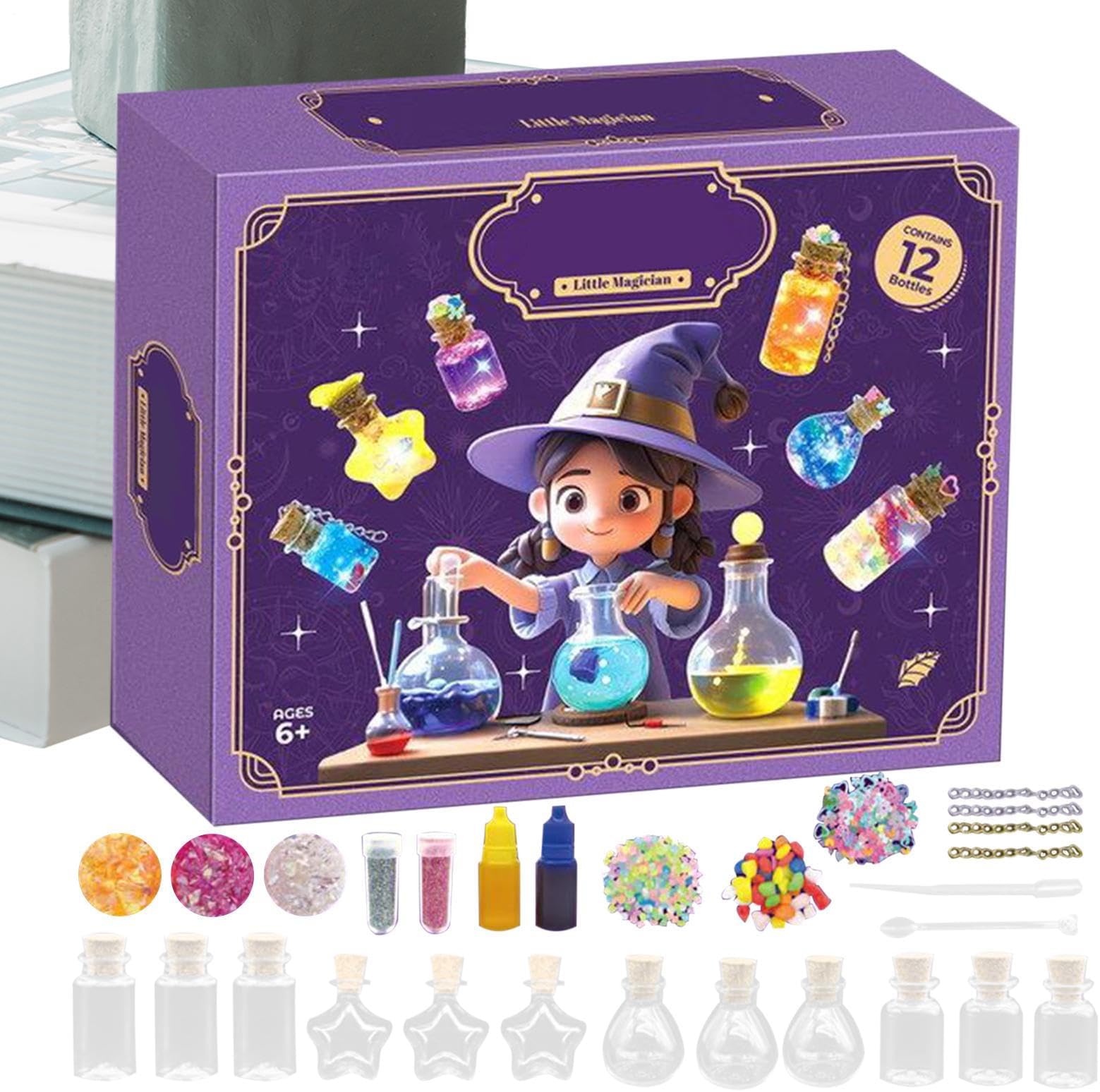 Potion Kit: Mixing Bottle Crafts, Portable Learning Activity Set, Imaginative Role Play, Fantasy Imagination Task | Preschool Classroom