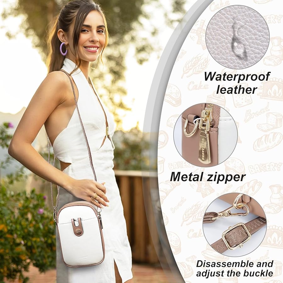Stylische Handytasche Für Damen - Wasserdichte Crossbody Tasche Mit Verstellbarem Riemen
