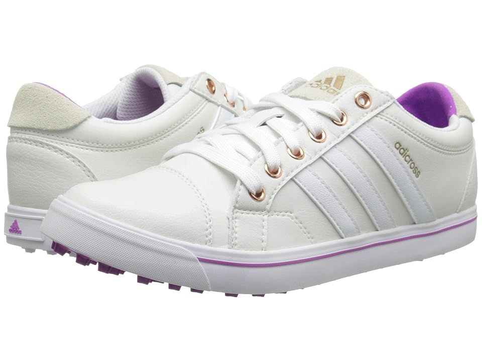 

adidas Golf adiCross IV (Tour White/White/Flash Pink) Women's Golf Shoes