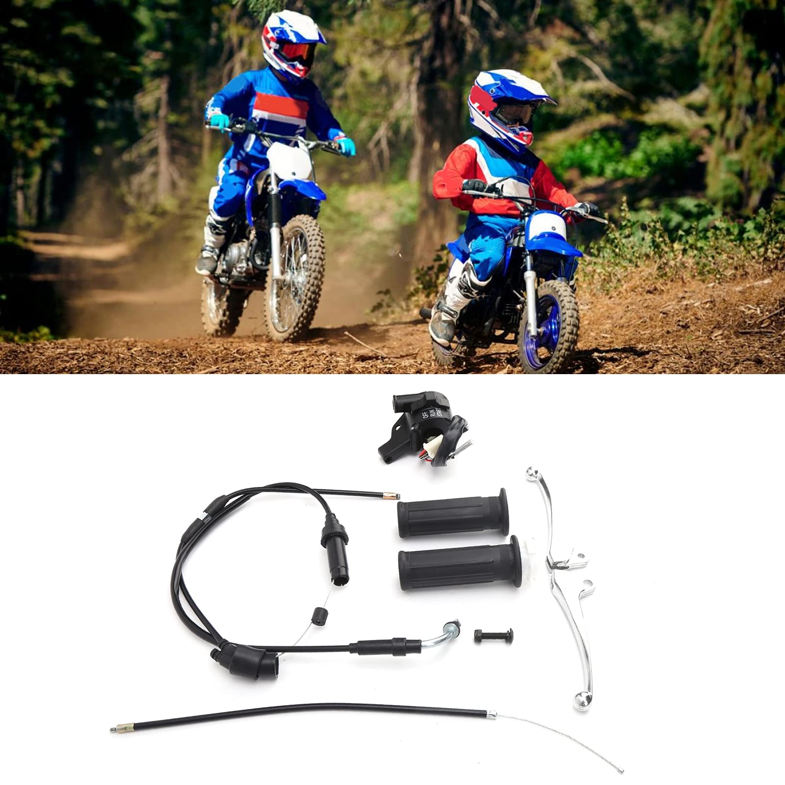 Cable erateur Pw 50,Pw 50 Pièces Pw50 Boîtier D'Accélérateur Autres es Poignée D'Accélérateur Câble Levier De in Kit De Commutateur D'Allumage Fit Pour Yzinger 50Peewee Pw50