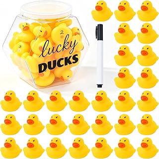 Lucky Ducks for Classroom, 30 Mini Rubber Ducks, Classroom Management Tools