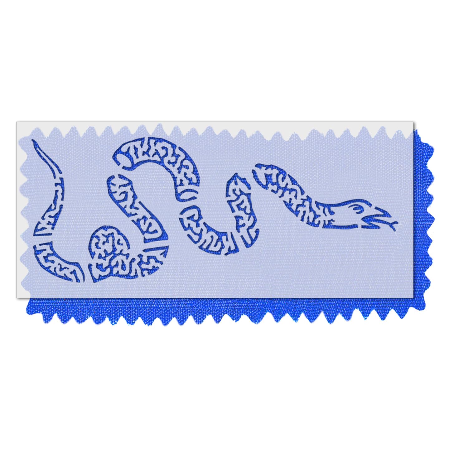 Join or Die Snake Stencil - Revolutionary USA Flag Design for DIY, Cornhole, Lawns, Walls - Durable & Reusable Plastic Material (24 x 9.53 inches)