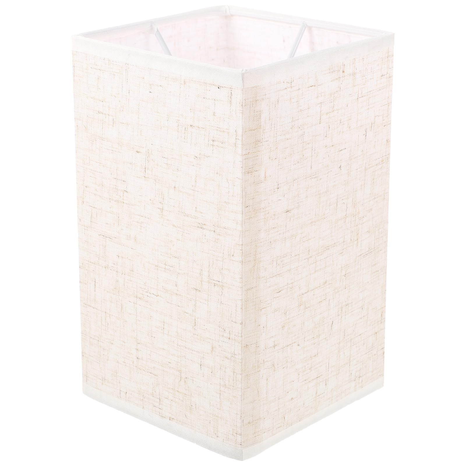Pantalla para Lámpara de Pie y Pared E27 de Tela de Lino Color Beige Natural Pantalla de Lámpara Circular Pequeña Accesorio Vintage Adecuado para Iluminación Decorativa en Salón y