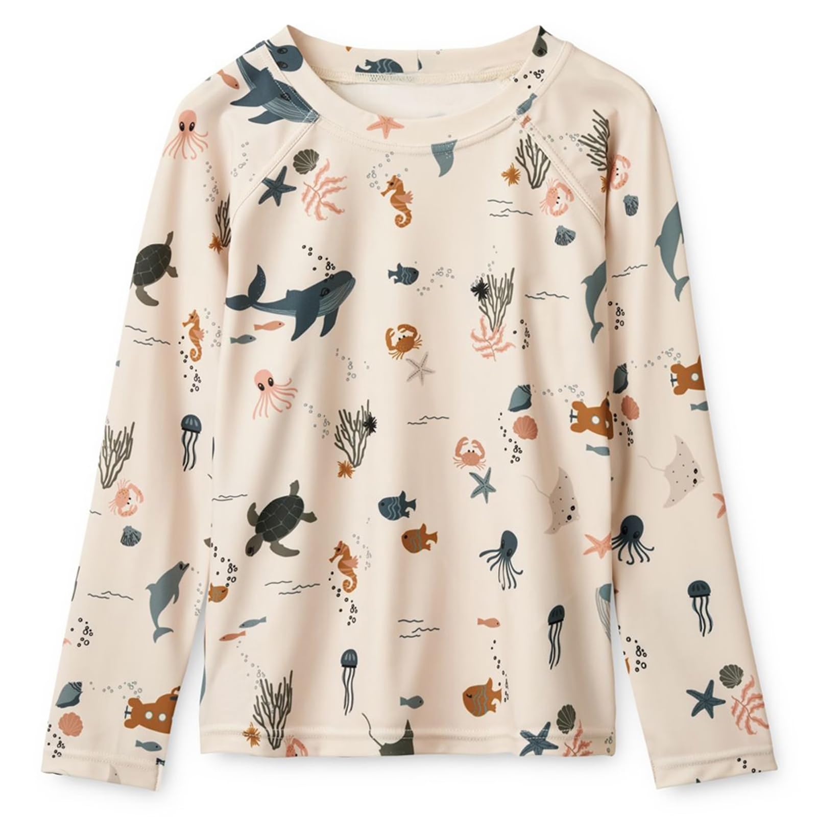 LDIOIFBoys and Girls Long Sleeve Rash Guard Shirt Neutral Swim Shirts