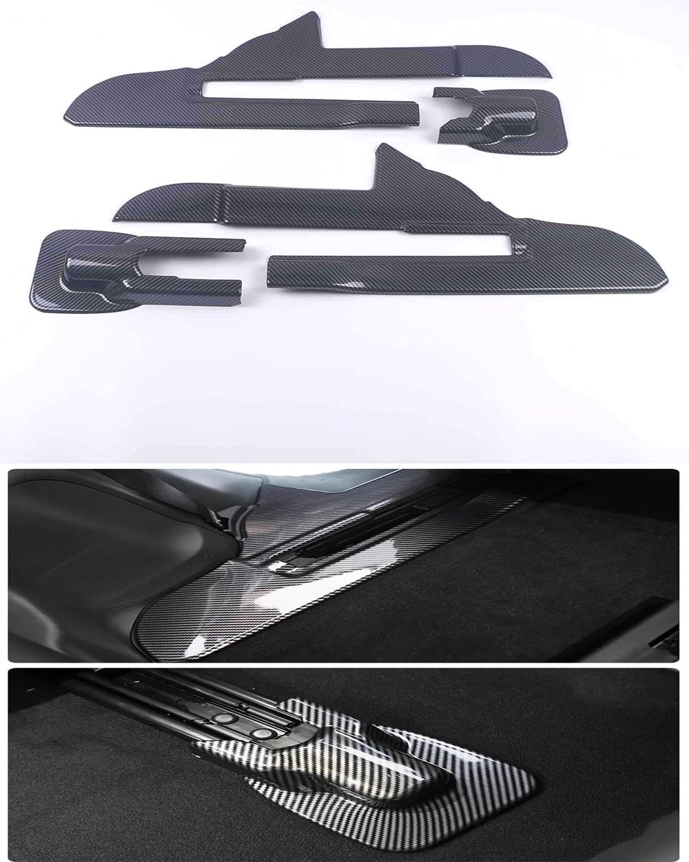Car Accessories Fit for Toyota Highlander 2020-2026 ABS Inside Door Sill Pedal Guard Scuff Plate Guard Cover Trims