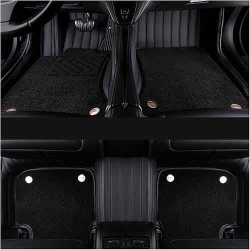 Genuine Leather Car Floor Mats Carpets Compatible with Land Compatible with Cruiser Compatible with Prado 120 Auto Interior Rugs Accessories Tapetes