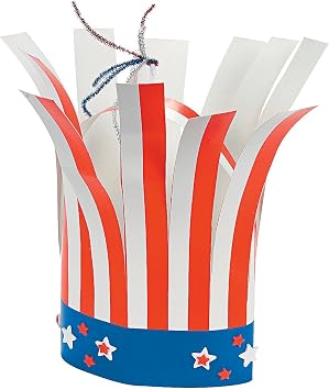 Patriotic Firecracker Hat Craft 