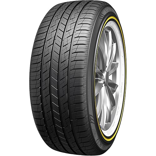 Vogue Tyre Custom Built Radial SCT2 Truck/SUV All-Season Performance Radial Tire-235/65R18 235/65/18 235/65-18 110V Load Range XL 4-Ply W/G White/Gold UTQG 460AA