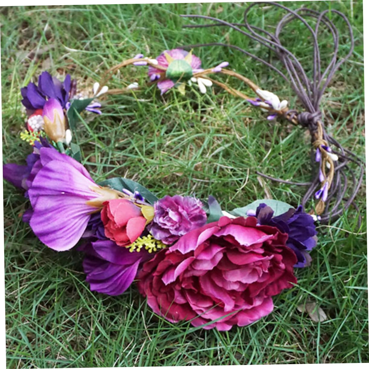 GALPADA 3piezas Diadema Floral De Tela Para Novia Accesorio De Cabello De Boda Bohemio Tocado Elegante Para Fiestas y Fotografía