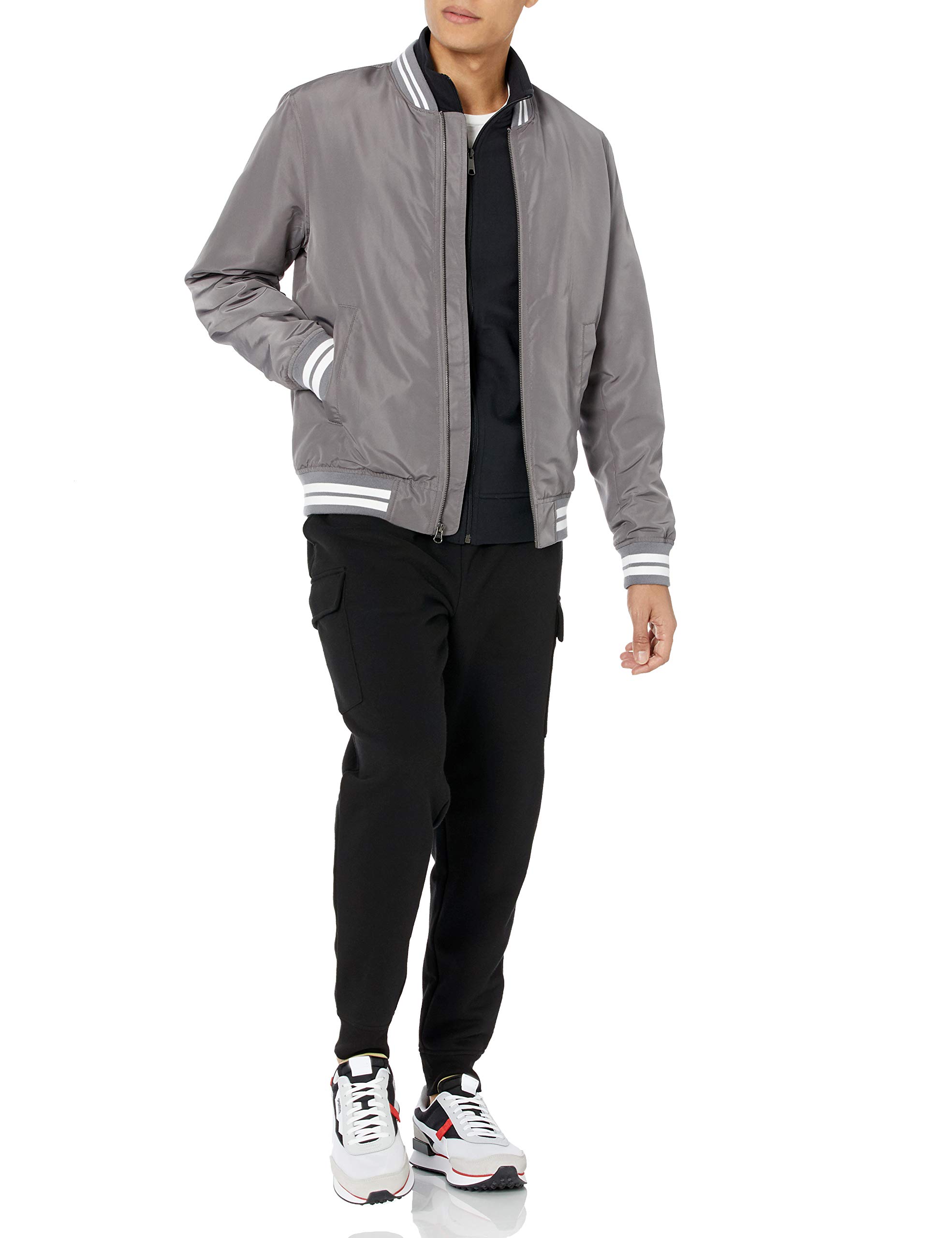 Amazon Essentials Mężczyźni Lekka bluza French Terry z zamkiem błyskawicznym