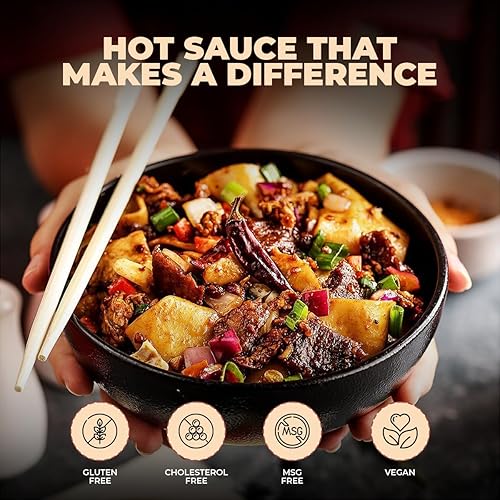 Miniatura 3 de Aceite de chile caliente, aceite de oliva picante de 7 onzas, salsa picante gourmet multiusos con ajo, semillas de sésamo y pimientos