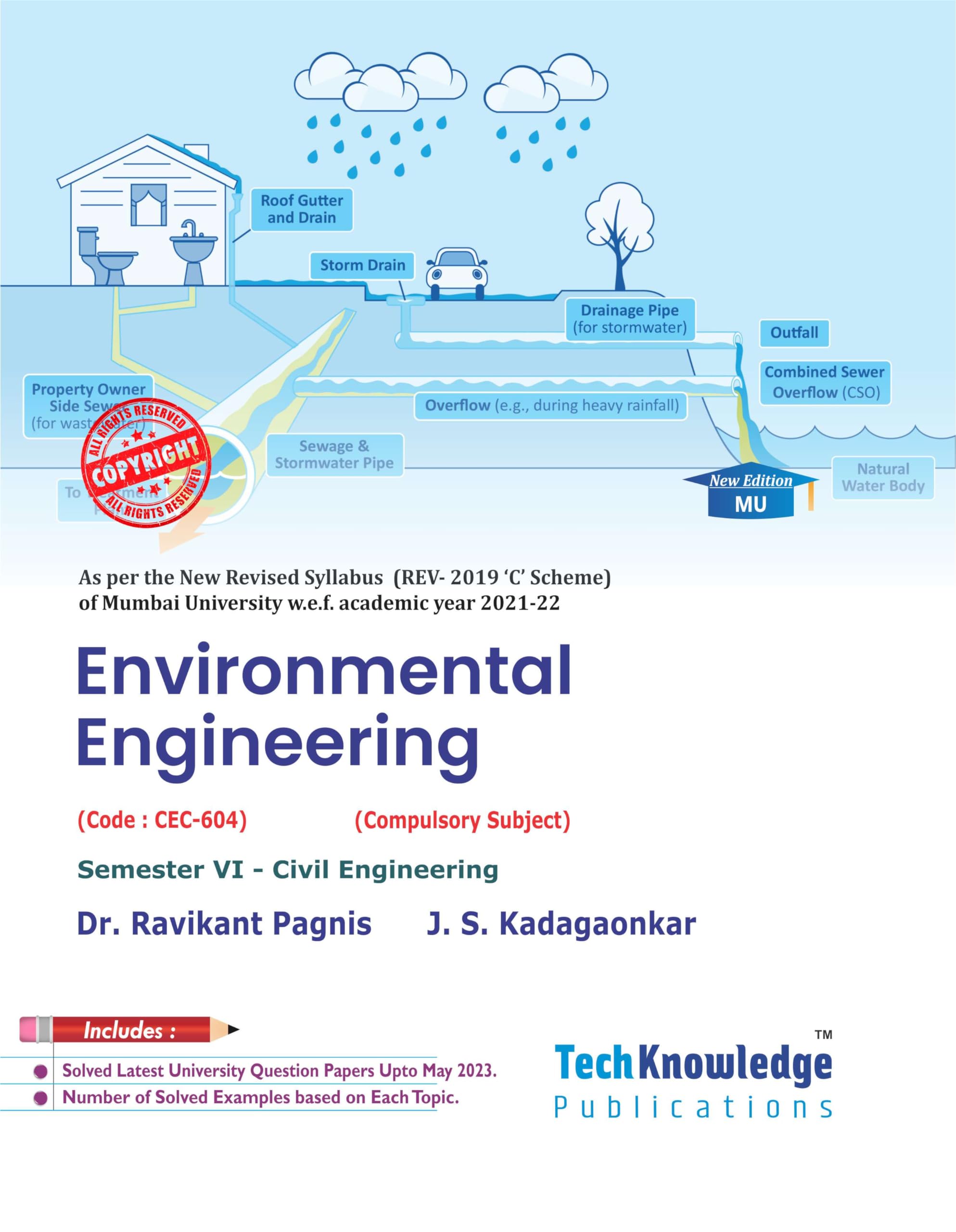 ENVIRONMENTAL ENGINEERING (MU) B.E. Civil Engineering Sem 6 Mumbai University