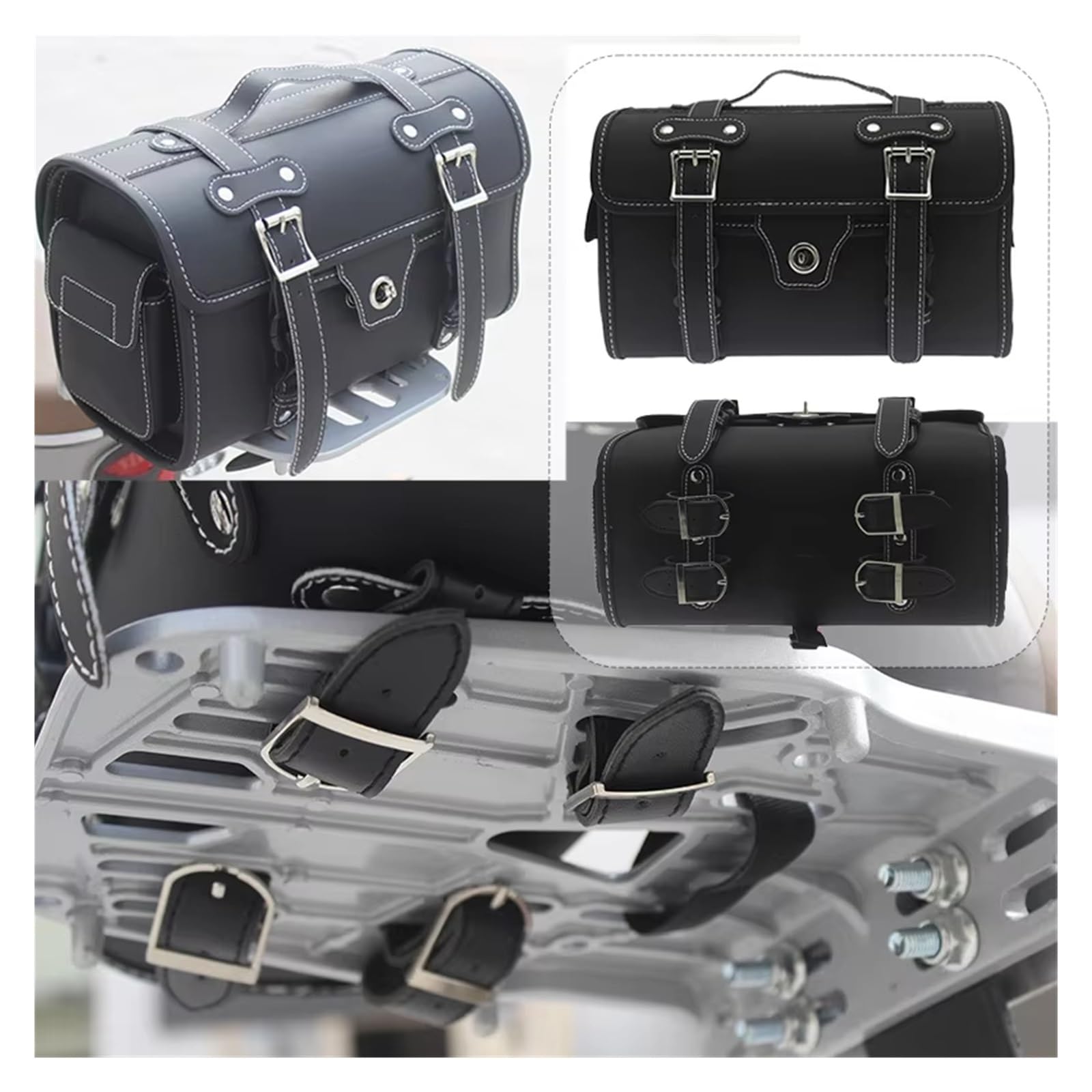 Borsa Laterale Per Moto Borse Impermeabili Universali Per Moto Grande Capacità Borsa Per Bagagli Viaggio Posteriore Per Attrezzi(Nero)