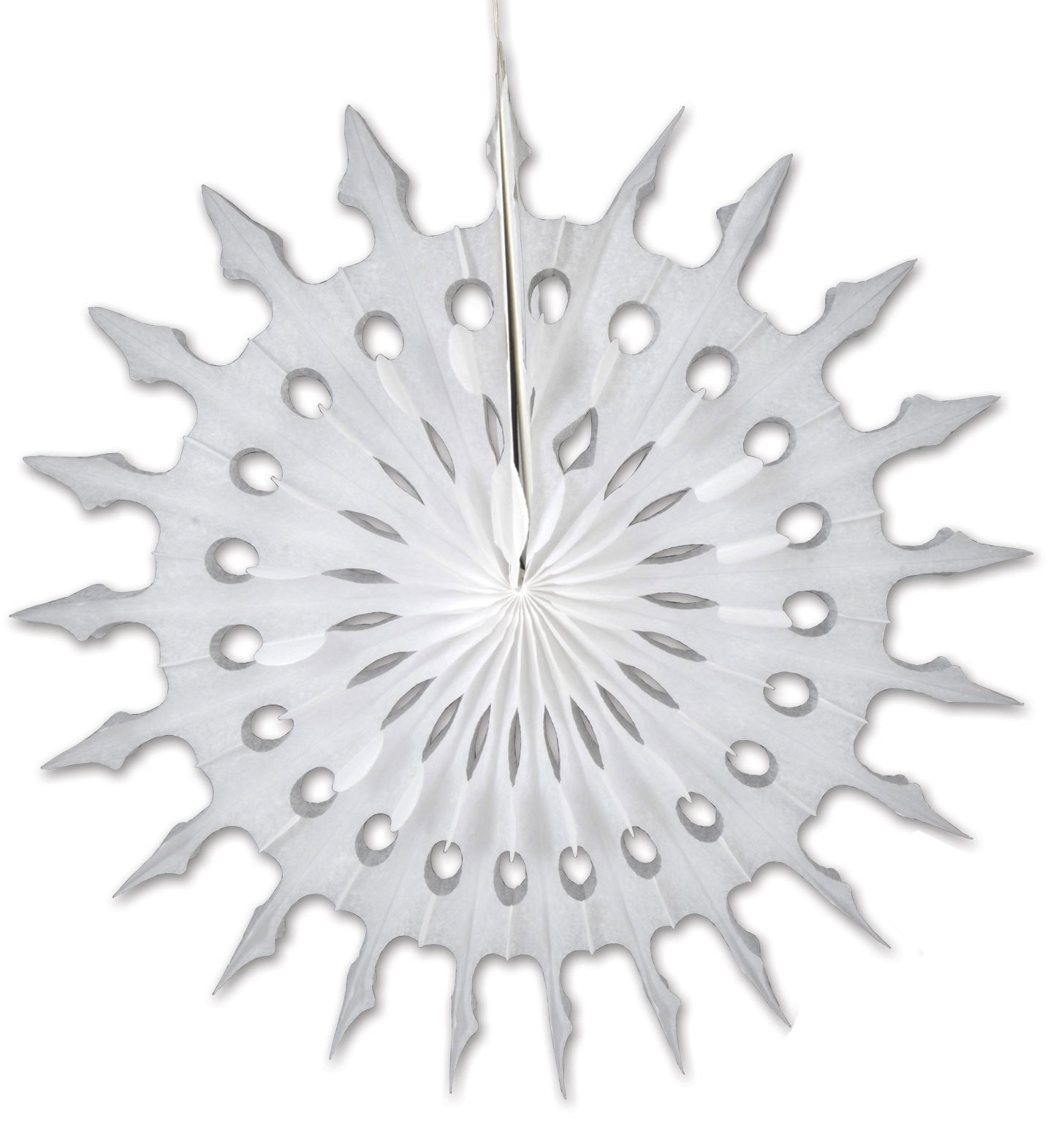 White Tissue Snowflake, 22-Inch