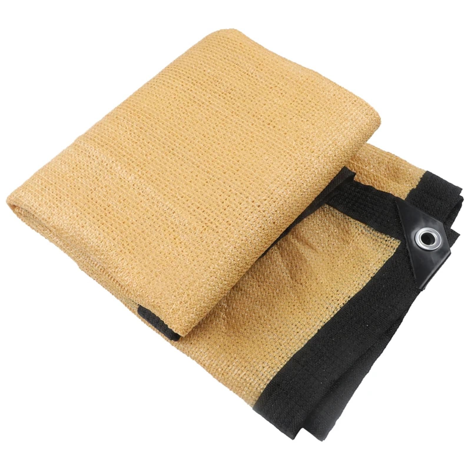 Filet d'ombrage extérieur jaune 2x2.5m en PEHD pour balcon