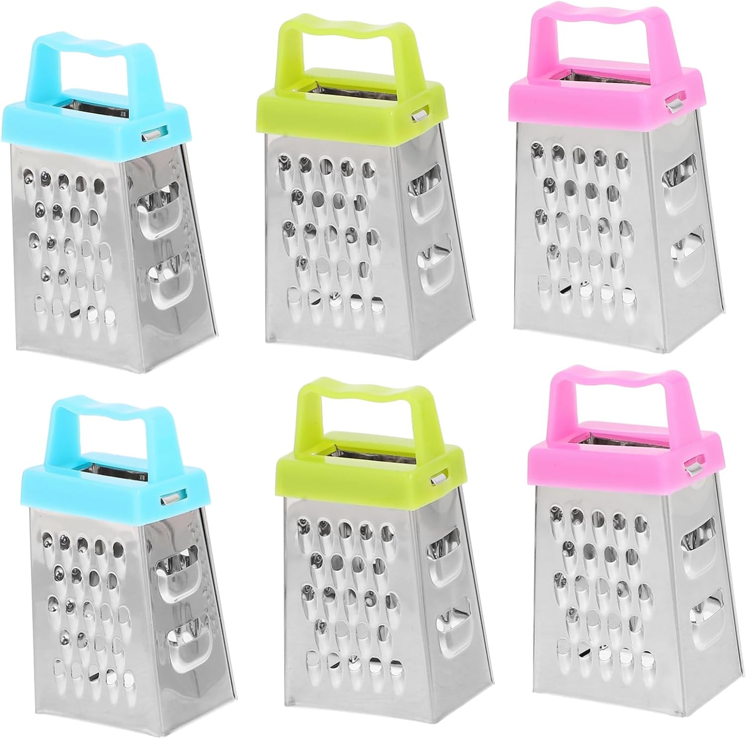 Mini Cheese Grater 6pcs Small Box Grater Stainless Steel