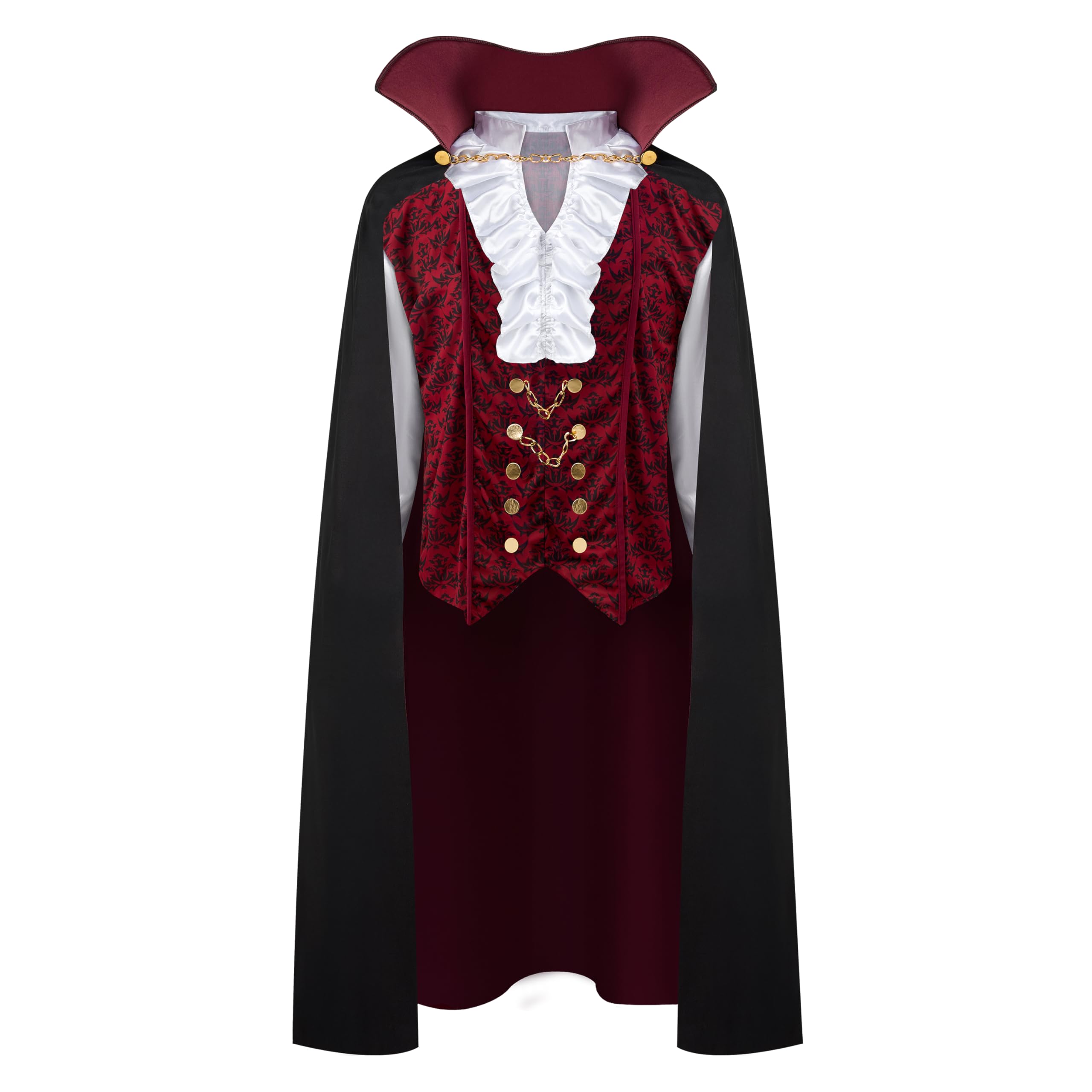Spooktacular CreationsHalloween Men Vampire Costume,Halloween Men's Vampire Cape, Dracula Costume Men