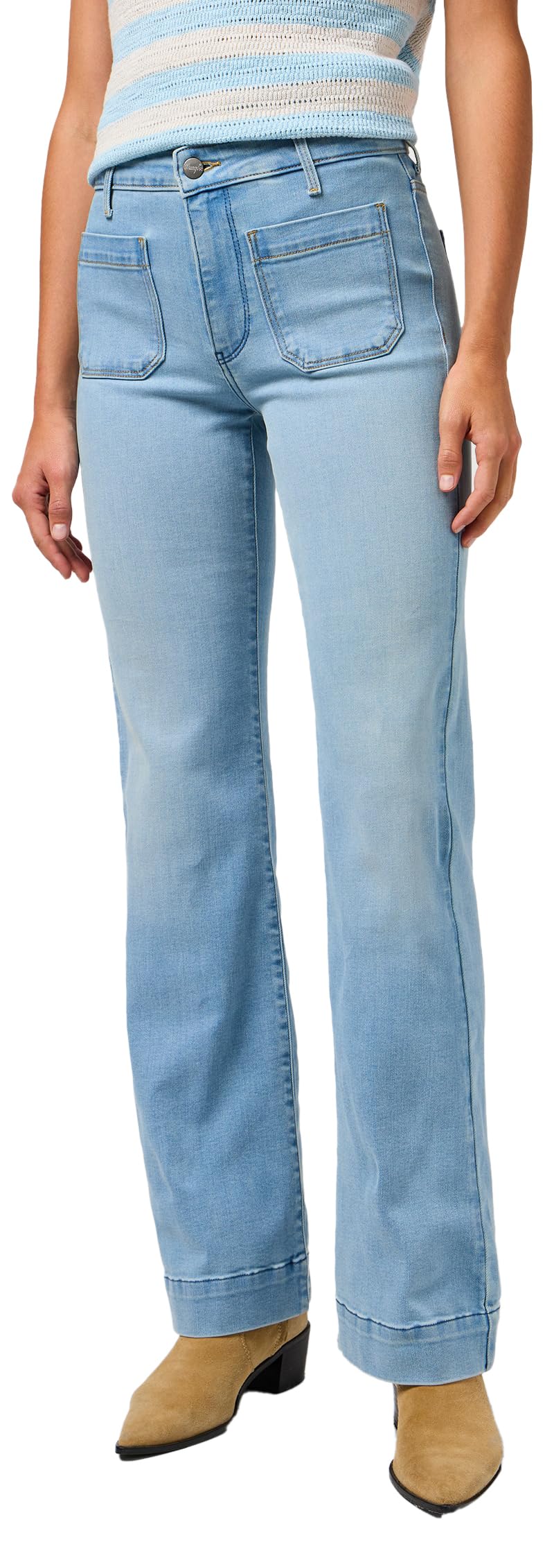 Wrangler Women's Flare Jeans, Pen Pal, 28W x 30L