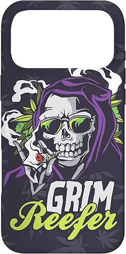 Vista 55 de iPhone 13 Cannabis Weed Marihuana Ganja Hemp Grim Reefer Smoking Gift Case